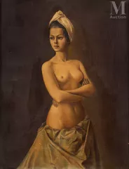 Léonor FINI (Buenos Aires 1908 - Paris 1996)-Portrait féminin, n° 21 , 1941-img1