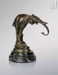 Léon HINGRE (1860 - 1926)-"Mascotte à l'éléphant"-img1