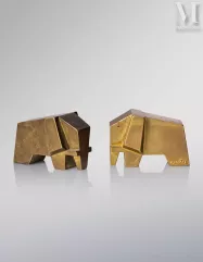 Nicolas CARREGA (1914 - 1992)-"Eléphants"-img1