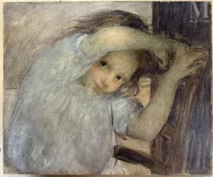 Francois Joseph GUIGUET ( 1860-1937)-Angèle, nièce de l'artiste (1899-1981)-img1