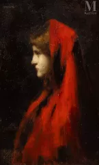 Jean-Jacques HENNER (Bernvillier 1829 - Paris 1905)-Fabiola, Variante-img1