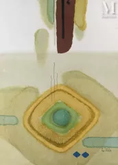 Rafa Al-Nasiri (Irak, 1940-2013)-Composition abstraite-img1