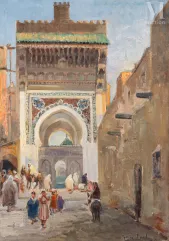 Gaston DUREL (1879-1954)-Fès, la mosquée des Andalous-img1