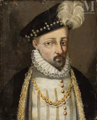 François CLOUET (av. 1520-1572), d’après.-Portrait de Charles IX (1550-1574), roi de France.-img1