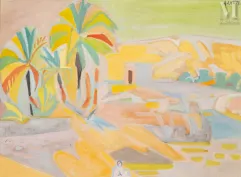 André LHOTE (Bordeaux 1885-Paris 1962)-Assouan, la palmeraie, vers 1951-52-img1