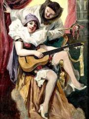 Richard GEIGER (1870/82-1945)-Pierrot et Colombine-img1