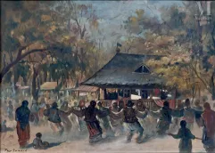 Pandele IOANID (Roumanie 1878-1956) dit Pan IOANID-La danse folklorique-img1