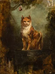 John Lewis BROWN (Bordeaux 1829-Paris 1890)-Chat-img1