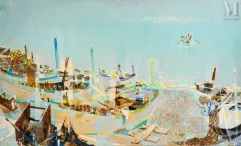 Pierre Emile Gabriel LELONG (1908 - 1984)-Le port-img1