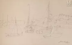 Jean DUFY (Le Havre 1888- Boussay 1964)-Marine-img1