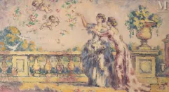 Charles GUERIN ( Sens 1875 - Paris 1939)-L'Amour vainqueur-img1