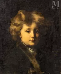 Jean Jacques HENNER (Bernwiller 1829 - Paris 1905)-Portrait de Georges Brosselin, 1878-img1