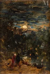 Félix ZIEM (Beaune 1821 - Paris 1911)-Nuit de fête à Venise-img1