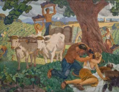 Henri MONTASSIER (Courlon sur Yonne 1880- Paris 1946)-Les vendanges-img1