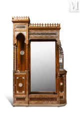 Importante jardinière de palais de style néo-mauresque-Travail orientaliste, Syrie ou Égypte, fin du XIXe siècle-img1