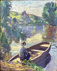 William MALHERBE (1884-1951)-Partie de barque-img1