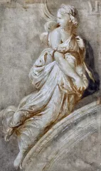 Ecole BOLOGNAISE du XVIème-La muse Melpomène-img1