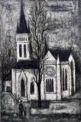 Philippe GRISEL (1930-1998)-Une Eglise en Bretagne-img1