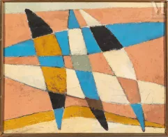 Henri DAVRING, Heinrich Maria DAVRINGHAUSEN (1894-1970)-Composition abstraite-img1