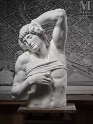 Esclave mourant (Buste)-Plâtre-img1