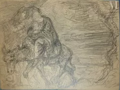 Armand POINT (Alger 1860 - Naples 1932)-La fuite en Egypte / Crucifixion-img1