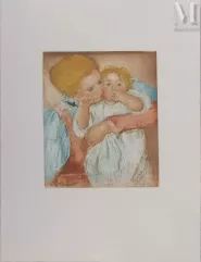 Mary CASSATT (1844-1926) Gravure-Amour maternel-img1