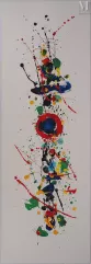 Sam FRANCIS (1923 - 1994)
 Lithographie-Harmonie de couleurs : Hommage à la montre, 1992-img1