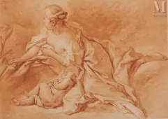 François BOUCHER (1703-1770)
Gravure-Maternité paisible-img1