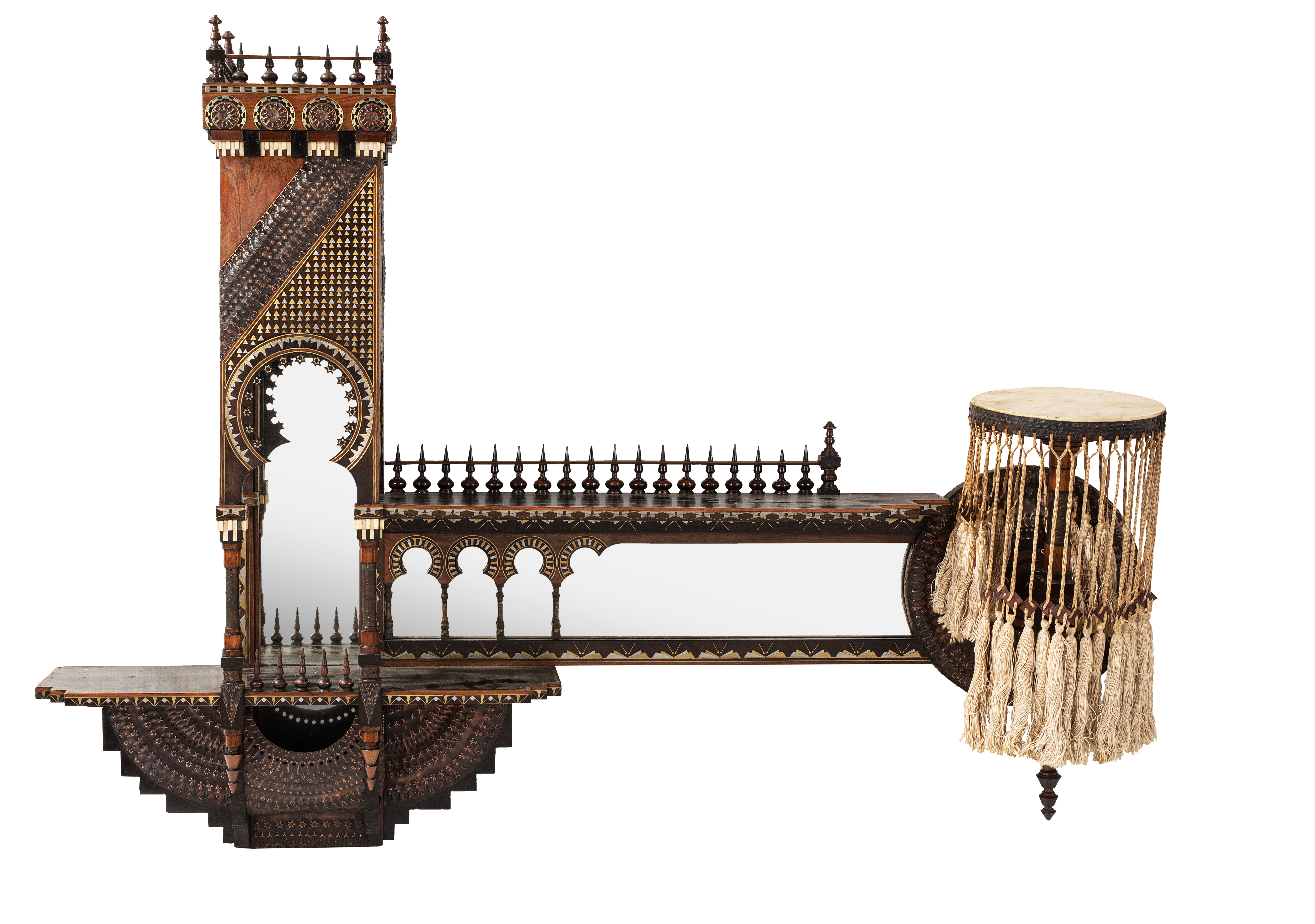 Carlo BUGATTI (1856 - 1940) Etagère Asymétrique