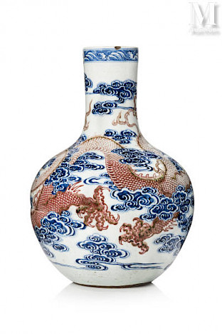 vase en porcelaine &quot;Tianqiuping&quot;
