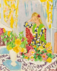 Jean Jules Louis CAVAILLES (1901 - 1977)-La dame blonde-img1