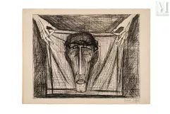 Bernard BUFFET (1928-1999)-Sainte-Face ou Ecce Homo, 1953-img1