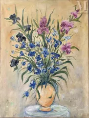 Michel GEORGES-MICHEL (Paris 1883-1985)-Bouquet de fleurs-img1