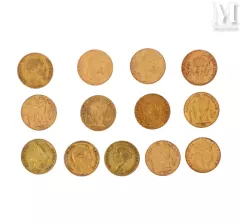 Treize pièces or 20 Francs--img1