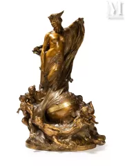 Raoul François LARCHE (1860 - 1912)-"Les Heures" ou "Allégorie au temps"-img1