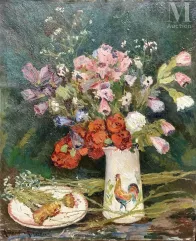 Ecole du XXe siècle-Bouquet de fleurs-img1