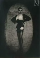 Pierre MOLINIER (1900-1976)-Photomontage : la tête de Pierre Molinier à 25 ans, c. 1960-img1