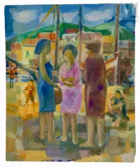 Ludovico COSMA (1934-2013) dit « LUDO »-Lot de cinq œuvres :-img1