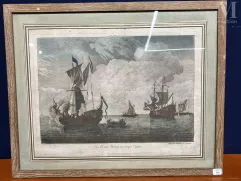 Ecole FRANCAISE du XVIIIe au XXe siècle-Lot de sept gravures comprenant :-img1