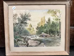 Ecole FRANCAISE du XIXe siècle-Lot de quatre oeuvres comprenant :-img1