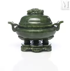 CHINE, XVIIIe siècle-Rare et important brûle-parfum-img1