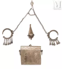 Paire d’ornement de tempes-Maroc, XIXe siècle-img1