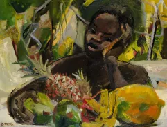 Élisabeth FAURE (Tunisie 1906 - Paris 1964)-Jeune vendeur de fruits congolais-img1