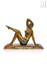 Demeter Haralamb CHIPARUS (1886 - 1947)-"Danseuse à la plage" ou "La Baigneuse égyptienne"-img1