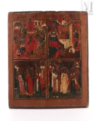 Icone représentante les scènes de vie de Jésus--img1