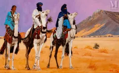 Jean François ARRIGONI - NERI (Paris 1837 - 2014)-Les Meharistes-img1