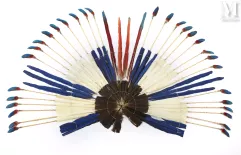 RARE ET IMPORTANT DIADÈME INDIENS KARAJÀ - BRÉSIL--img1