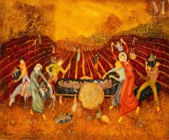 Felix VARLAMICHIVILI dit VARLA (Kutaisi 1903 - Paris 1986)-La vendange-img1