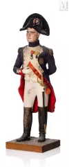 Mannequin miniature figurant Napoléon Bonaparte en bois et plâtre peints,--img1