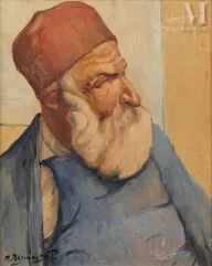Maurice BISMOUTH (Tunis 1891 - Los Angeles1965)-Portrait d'homme barbu-img1